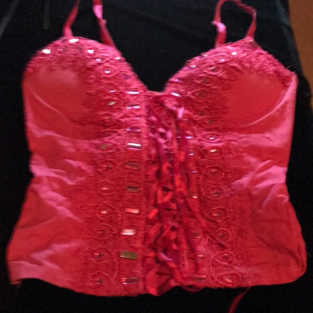Hot pink sexy cami